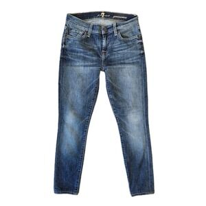7‎ For All Mankind Womens 26 Gwenevere Skinny Jean Casual Comfort Boho Everyday
